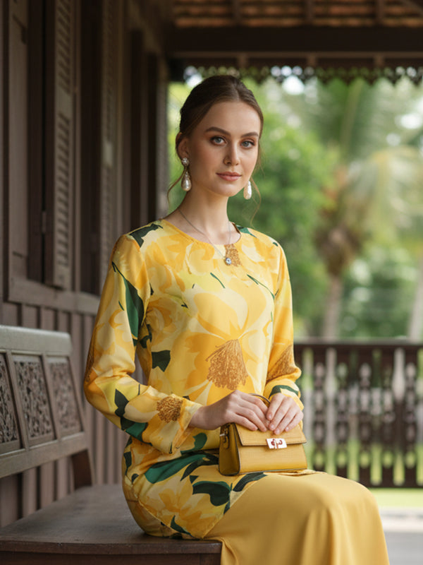 BAJU KURUNG MODEN LORENA (BUTTER)